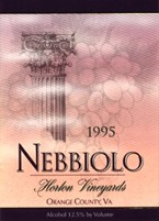 Horton Vineyards, Nebbiolo 2012